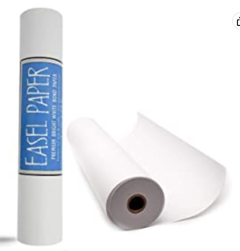 Papersaurus White Art Easel Paper Roll (12 Inch by 75 Feet)
