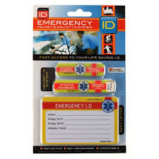 Vital ID Emergency "Rider" ID - Single pack